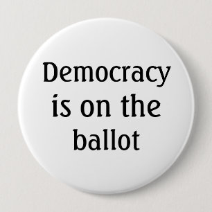 La democracia está en la papeleta Botón de mensaje