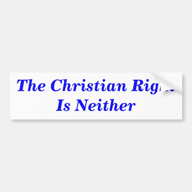 La derecha cristiana no es ni una pegatina estride (Frente)