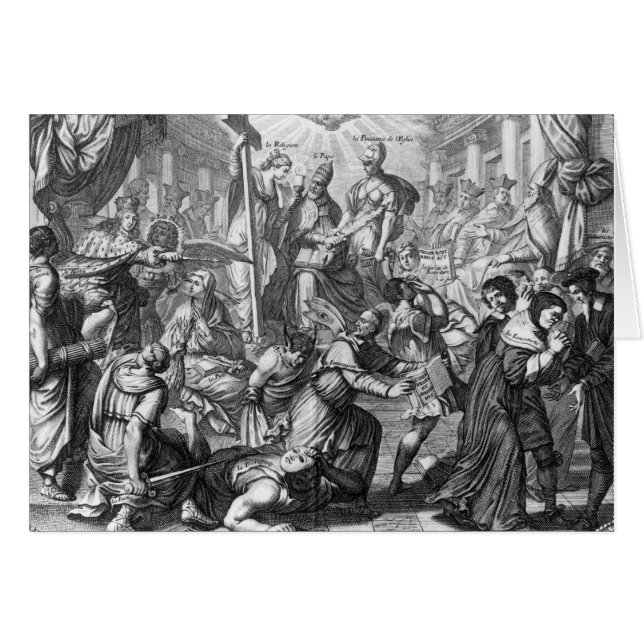 La derrota y la confusión de los Jansenists (Anverso (Horizontal))