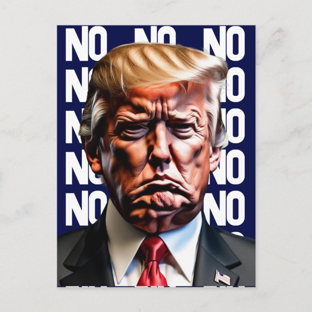 La desordenada y desordenada postal de Trump (Anverso)
