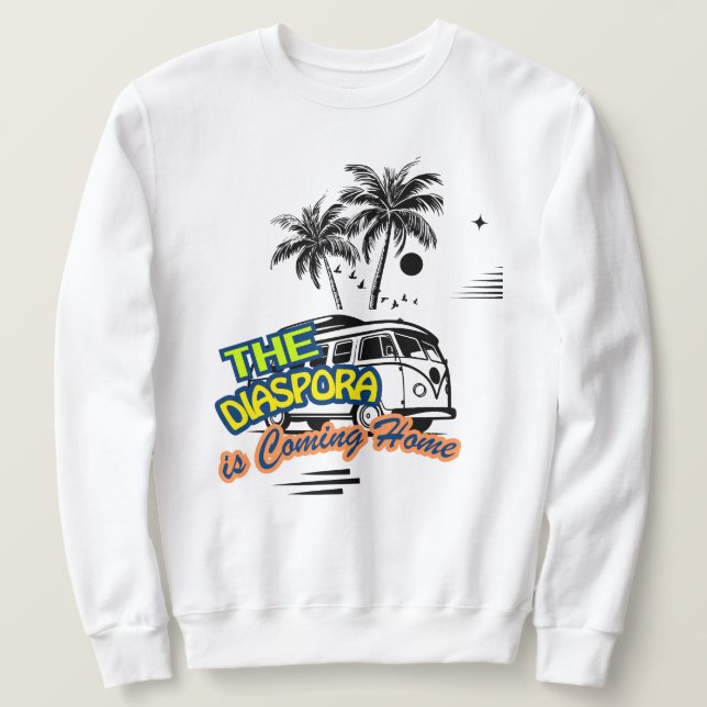La diáspora vuelve a casa | Sudadera básica (Anverso del diseño)