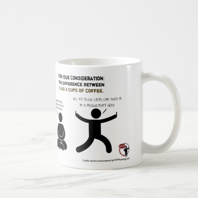 La diferencia entre 2 y 8 tazas de café (Derecha)