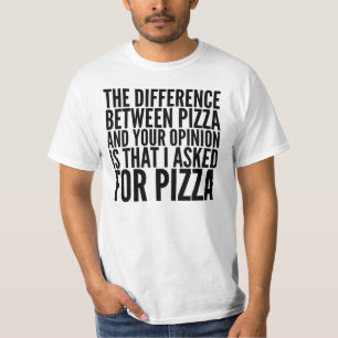 LA DIFERENCIA ENTRE LA PIZZA Y SU CAMISETA DE LA