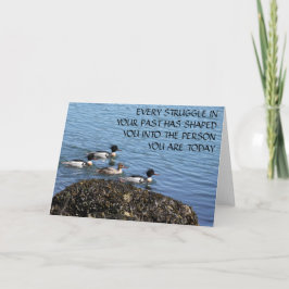 La difícil tarjeta de bienvenida en blanco de insp