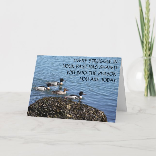 La difícil tarjeta de bienvenida en blanco de insp (Anverso)