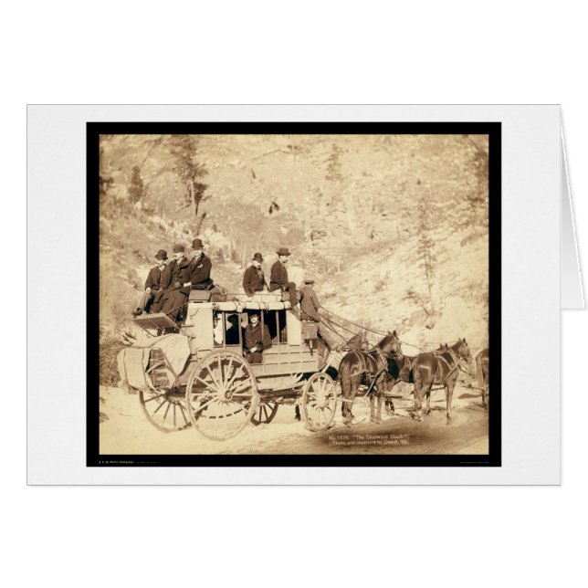 La diligencia Black Hills SD 1889 de Deadwood (Anverso (Horizontal))