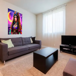 La diosa azteca Metztli | Arte IA