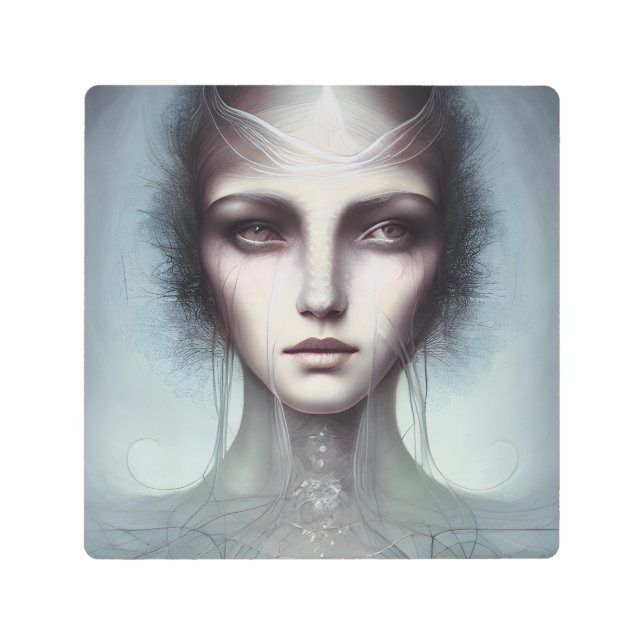 La diosa de las medusas arte Metalizado en la pare (Anverso)