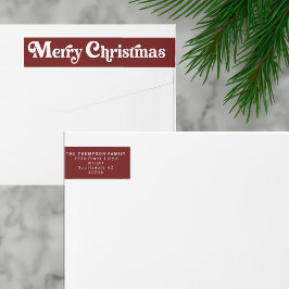 La dirección de retorno de los Navidades rojos ret