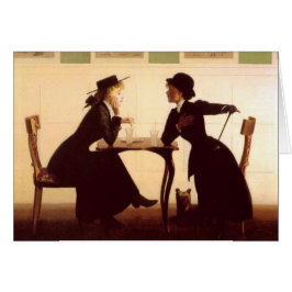 La discusión - Tarjeta de arte