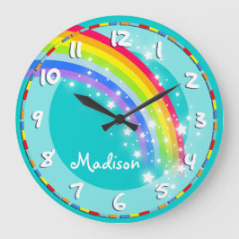La diversión embroma el reloj de pared conocido de