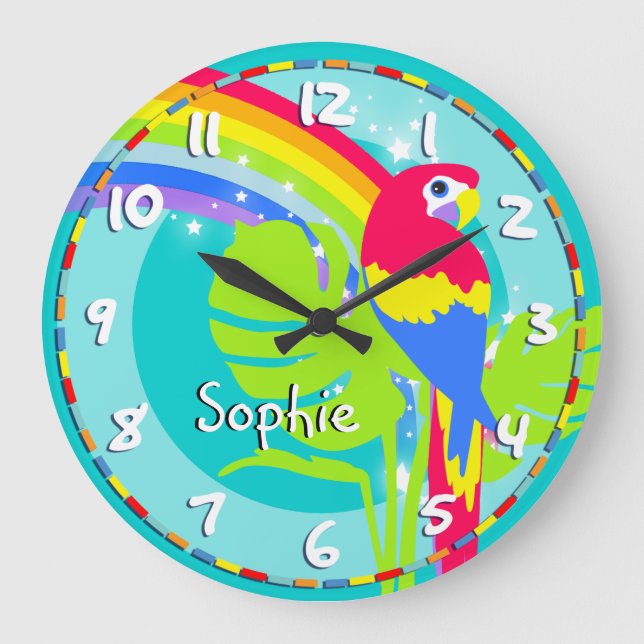 La diversión embroma el reloj de pared de la (Anverso)