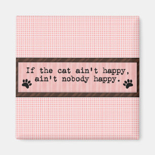 La diversión que dice el gato no es imán feliz d