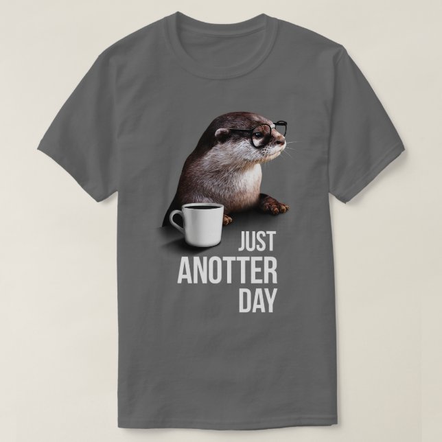 La divertida camiseta de Otter es otro día más par (Diseño del anverso)