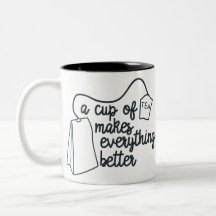 La divertida copa de té lo hace todo mejor