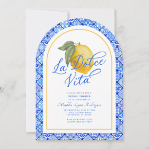 La Dolce Vita Italia Invitación a ducha de novia
