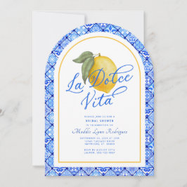 La Dolce Vita Italia Invitación a ducha de novia