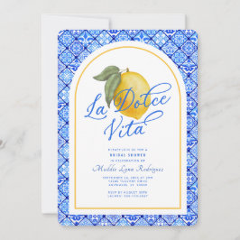 La Dolce Vita Italia Invitación a ducha de novia