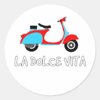 La Dolce Vita, la vida dulce, Pegatina escotés