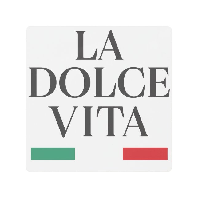 La Dolce Vita Poster metalizado italiano (Anverso)