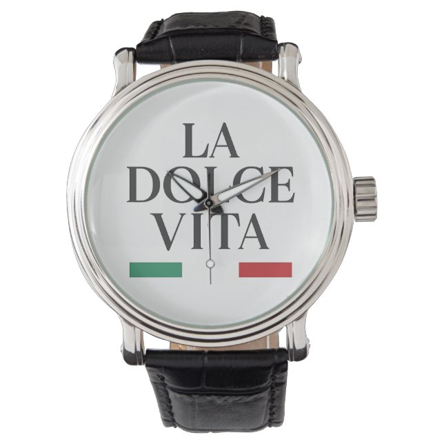 La dolce vita reloj de pulsera italiano (Anverso)