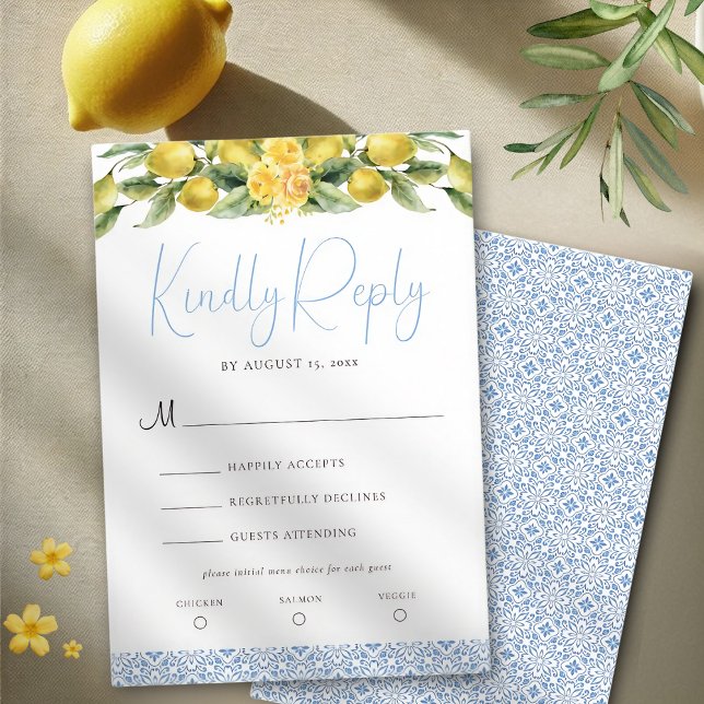 La Dolce Vita - Tarjeta RSVP de boda mediterránea (Subido por el creador)