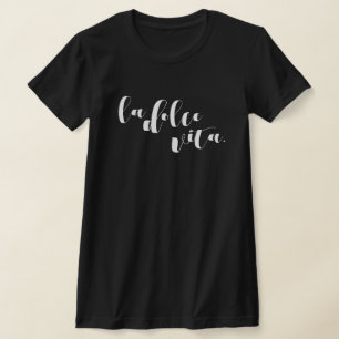 La Dolce Vita Viaje Camiseta Estética Minimalista