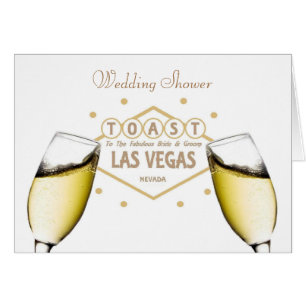 La ducha de bodas "TOAST" a Bride & Groom Las Vega