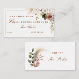 La ducha de las novias en otoño adivina la tarjeta