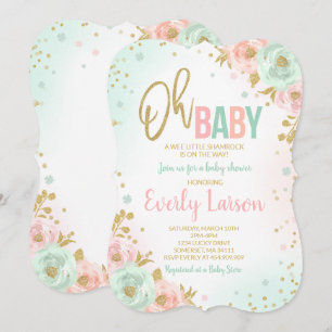 La ducha irlandesa de la invitación a Baby Shower 