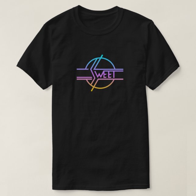 La dulce camiseta clásica de la banda de los 80 (Diseño del anverso)