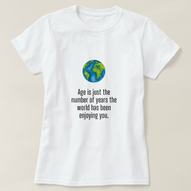 La edad es sólo un número de camiseta (Diseño del anverso)