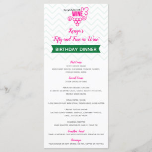 La edad mejora con el menú del vino