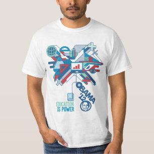 La educación es camisa de Obama del poder