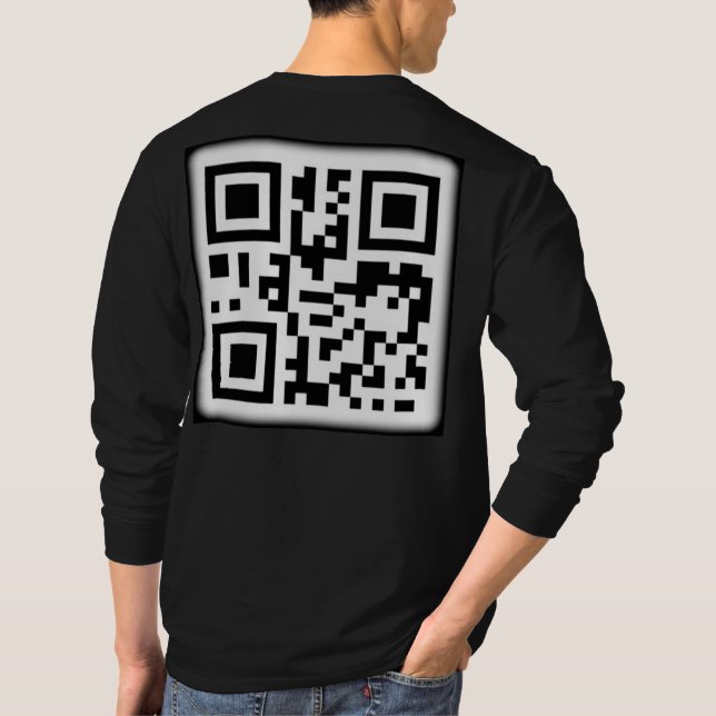 La elegante camiseta con código QR (Reverso)