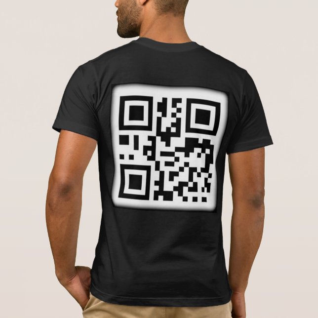 La elegante camiseta con código QR (Reverso)