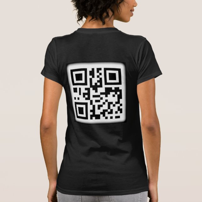 La elegante camiseta con código QR (Reverso)