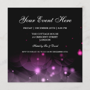 La elegante invitación al partido esparce negro ro