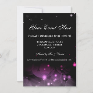 La elegante invitación al partido esparce negro ro