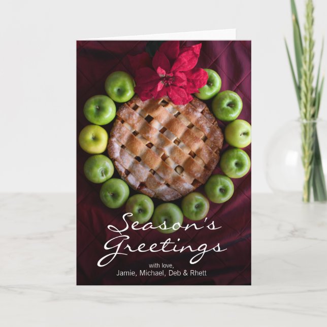 La empanada de Apple hecha para parecer navidad (Anverso)