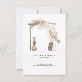 La encantada boda africana de safari salva la fech