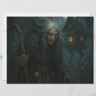 La encantada hoja de papel forestal de Baba Yaga