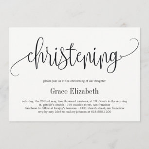 La encantadora caligrafía de la invitación a la cr