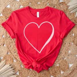 La encantadora camiseta roja, regalo de San Valent