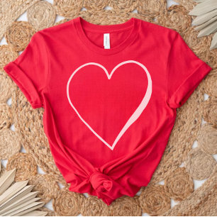 La encantadora camiseta roja, regalo de San Valent