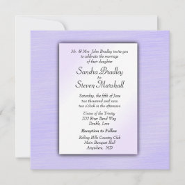 La encantadora invitación a la boda de Lavender