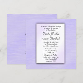 La encantadora invitación a la boda de Lavender