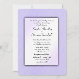 La encantadora invitación a la boda de Lavender