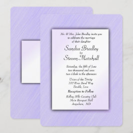 La encantadora invitación a la boda de Lavender