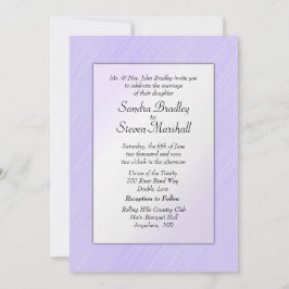 La encantadora invitación a la boda de Lavender